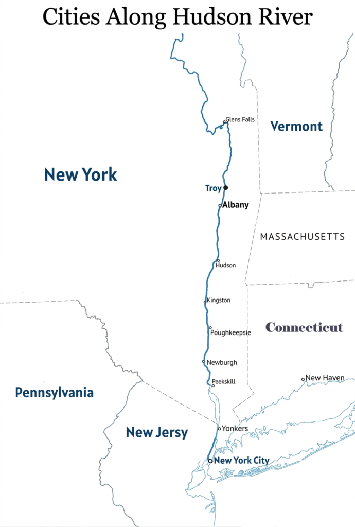 Cities Along the Hudson River