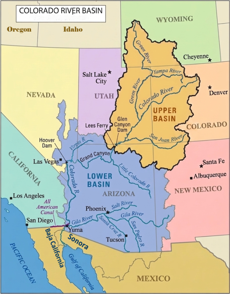 Colorado River Basin: Upper Basin and Lower Basin