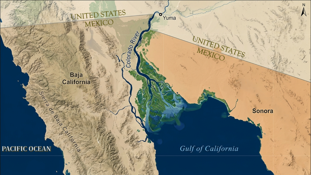 Colorado River Delta Map