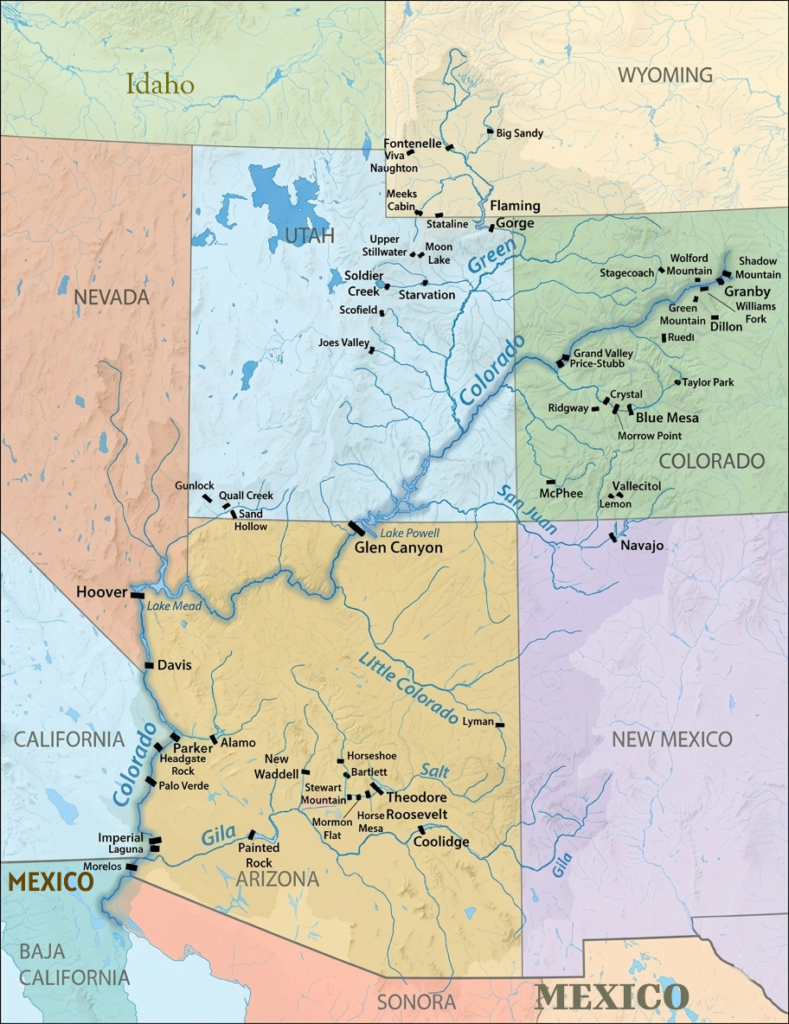 Dams and Reservoirs on Colorado River