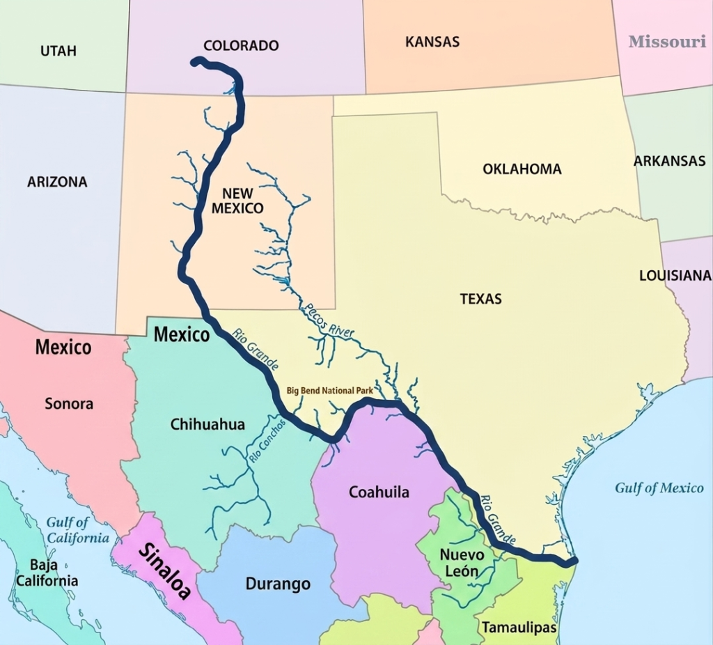 Rio Grande River Map